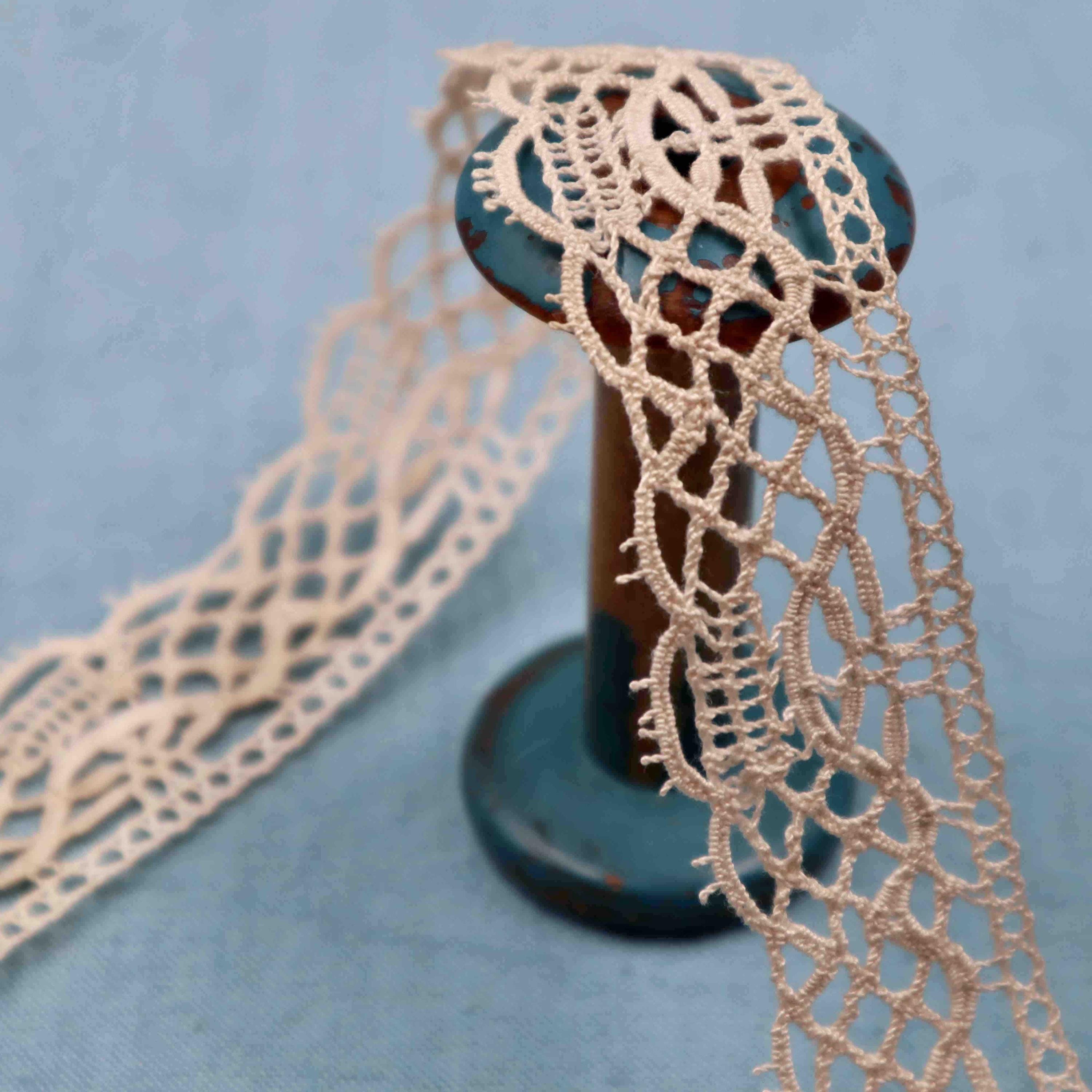 Antique French Cotton Bobbin Lace Trim: Cream Vintage Border - Etsy