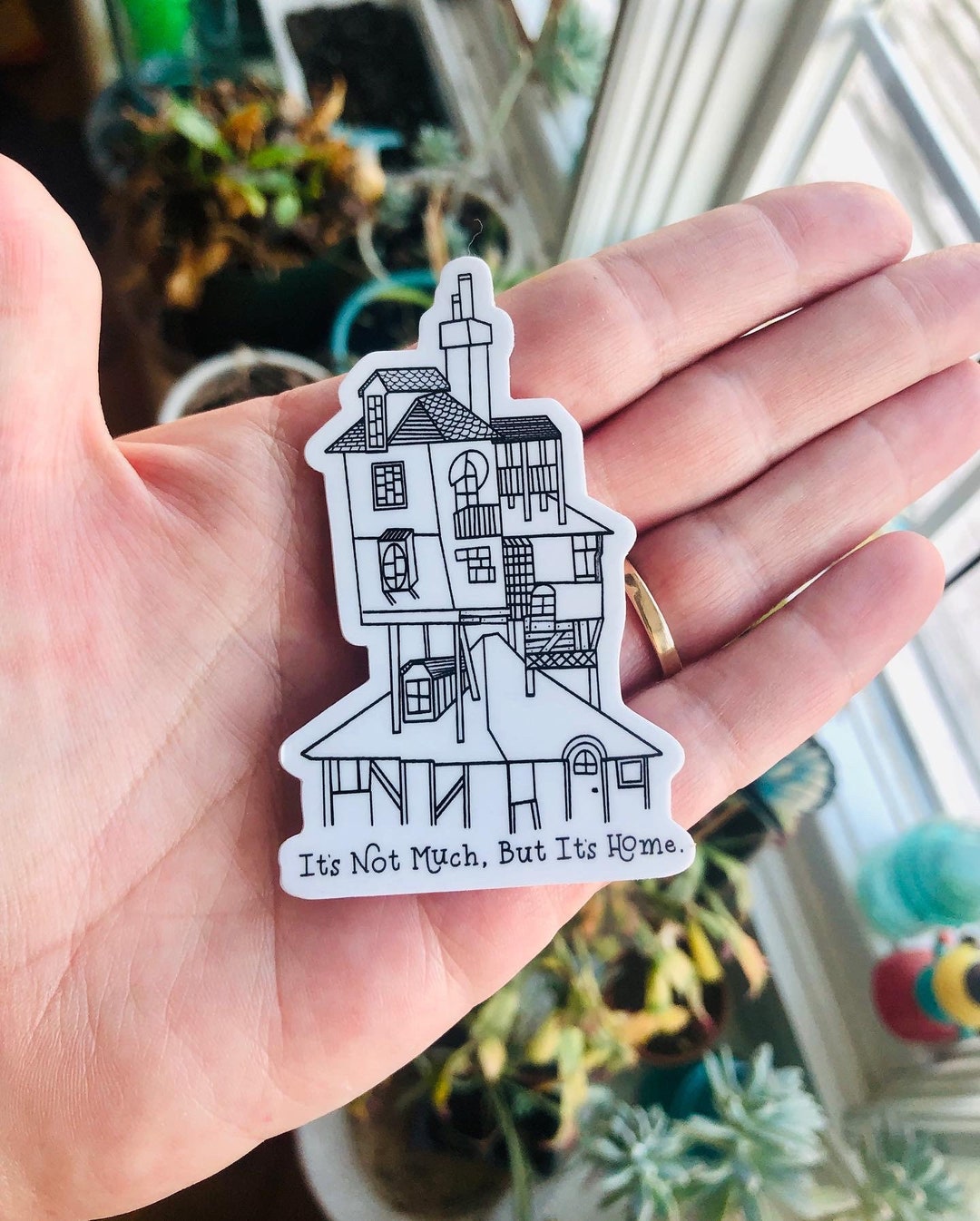 Wizard House Sticker, Waterproof, Water Bottle, Magic, Wand, Wizard - Etsy