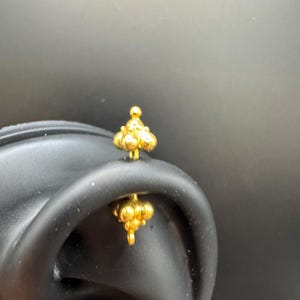 Small Karnataka Bugudi Piercing in 18k Gold