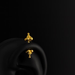 Small Karnataka Bugudi Piercing in 18k Gold