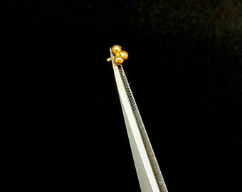 Tri-Dot Piercing End in 18k