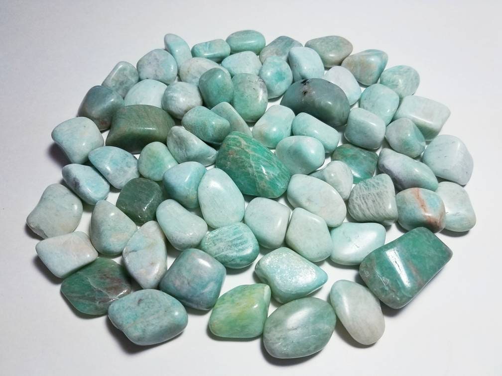 Amazonite Tumbled Stones - Crystal Healing - Rock Collection - Polish…