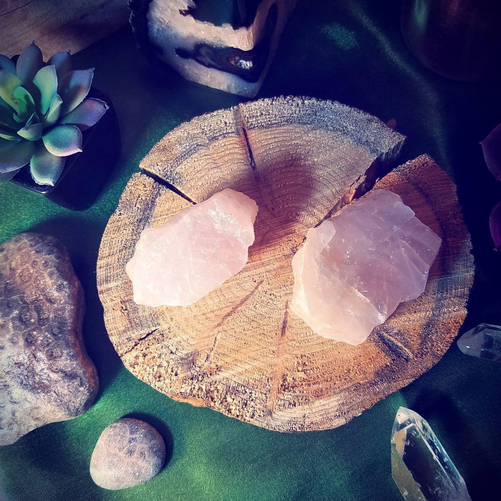 Rose Quartz - Raw Specimens - Crystal Healing - Rock Collection - Met…