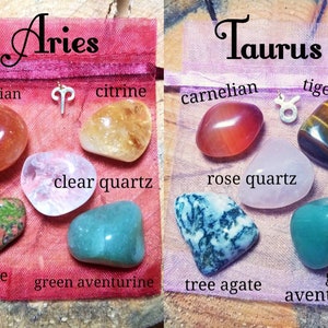 Zodiac / Astrological Sign Gemstone Sets - Etsy
