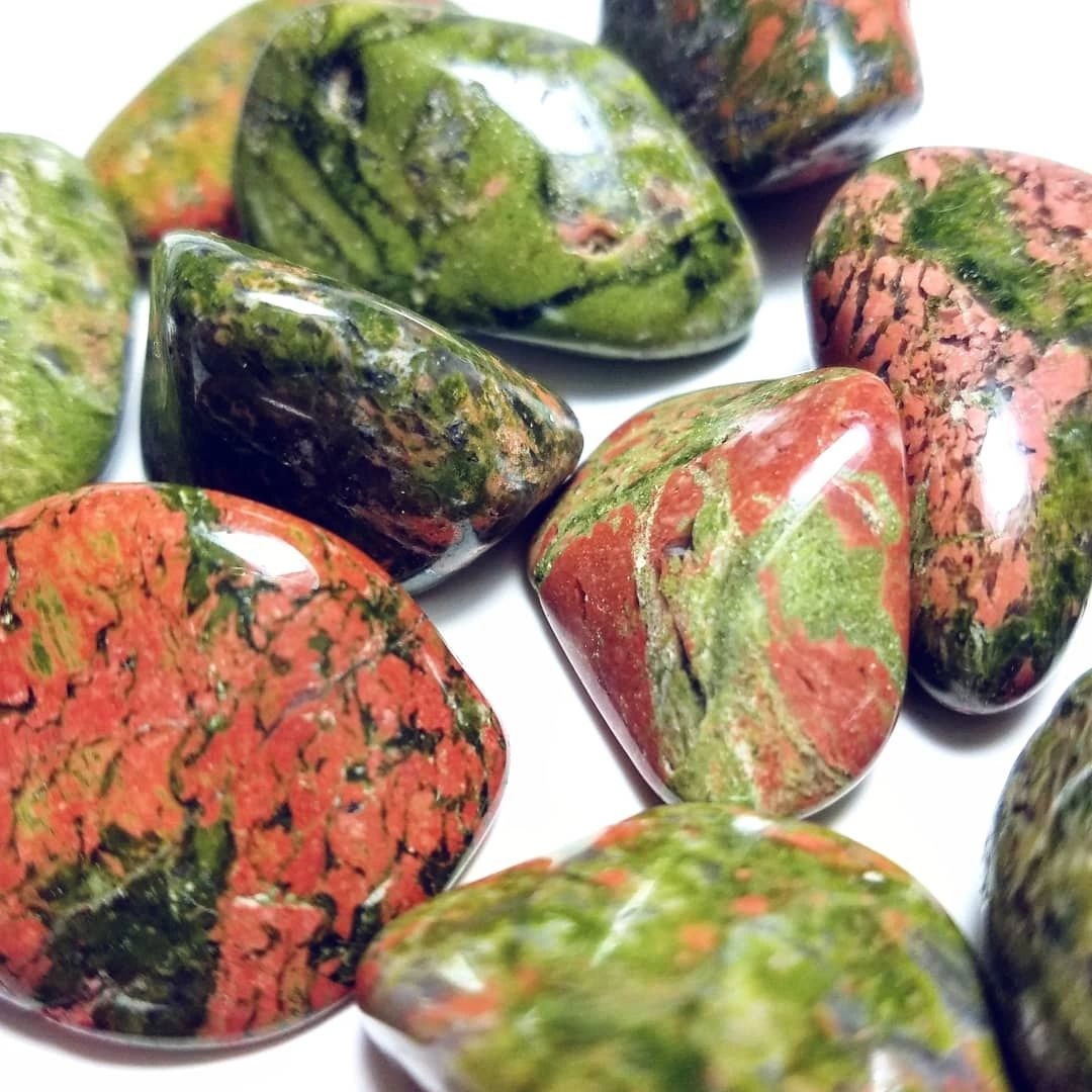 Unakite Tumbled Stones - Crystal Healing - Rock Collection - Polished…