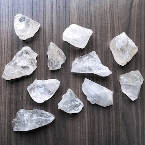 Clear Quartz - Raw Specimens - Crystal Healing - Rock Collection - Metaphysical / Chakra - Gemstone - Minerals - Rough Stones - Boho Decor