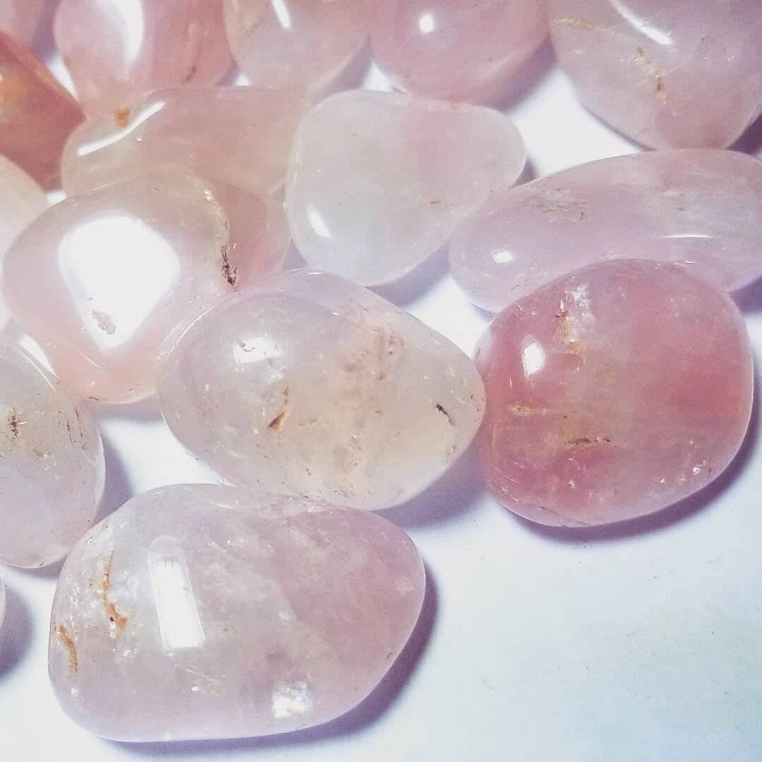 Rose Quartz Tumbled Stones - Crystal Healing - Rock Collection - Poli…