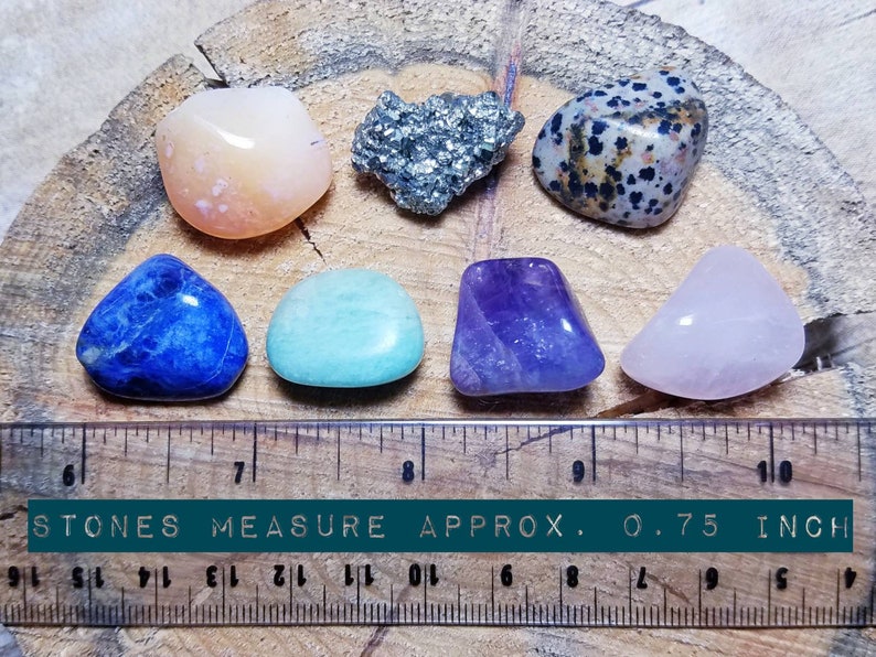 © The Rockin' Jeweler - Metaphysical & Healing Benefits Gemstone Sets - Tumbled Polished Stones - Rock Collection - Crystal Healing - Pocket Worry Gems