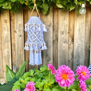 Crochet pattern chandelier - lantern - fishing net &quot;Ibiza&quot; NL PDF CROCHET PATTERN