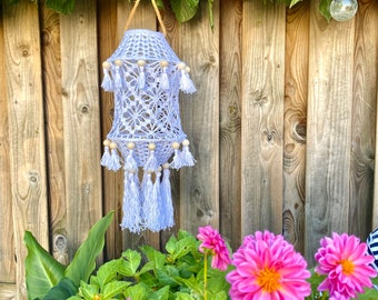 Crochet pattern chandelier - lantern - fishing net "Ibiza" NL PDF CROCHET PATTERN