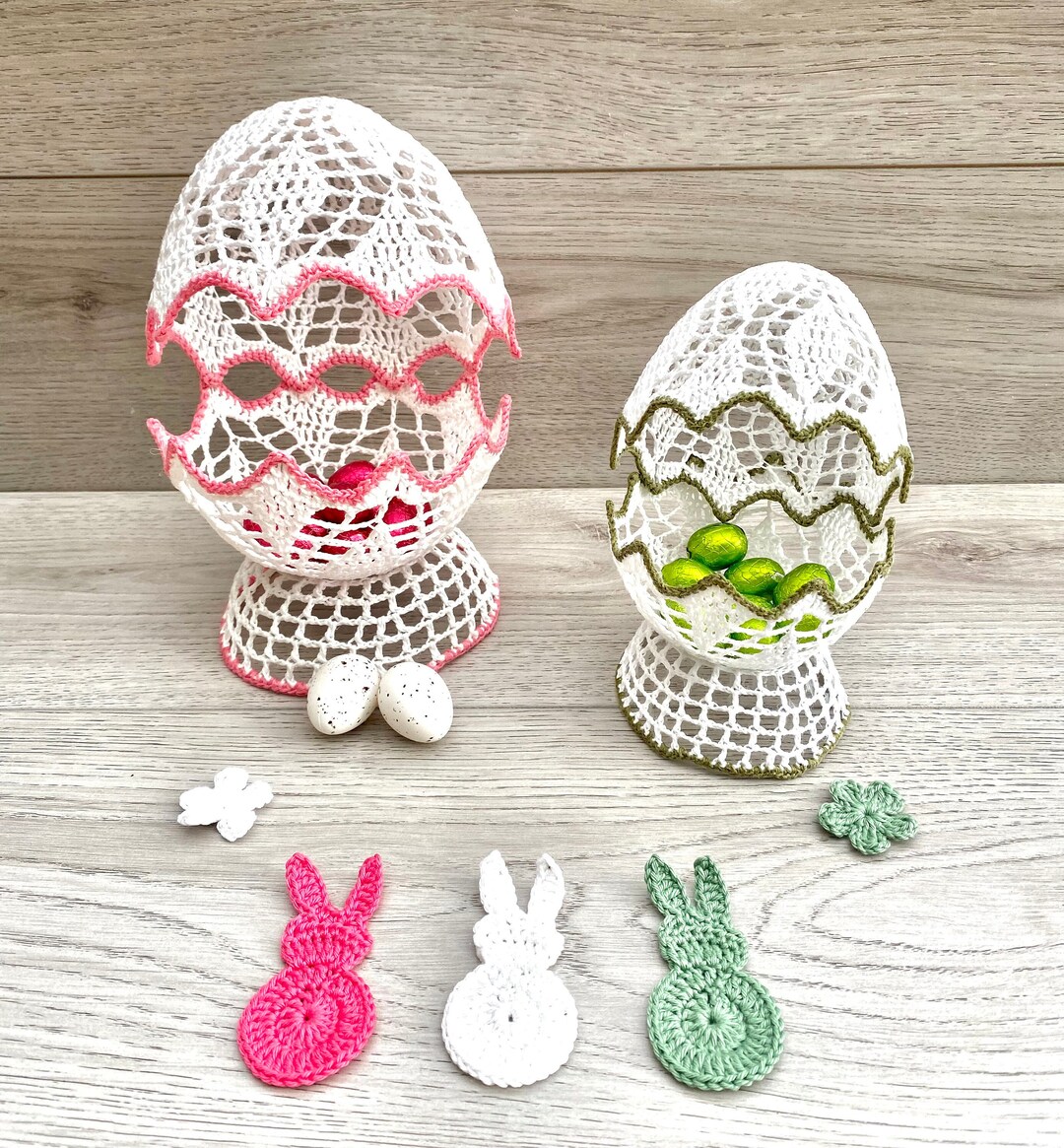 Easter Egg in 2 Parts ENG PDF Crochet Pattern - Etsy
