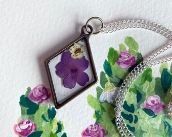 Pressed Flower Pendant