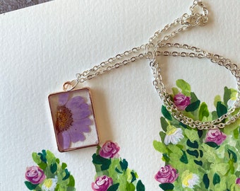 Pressed Flower Pendant