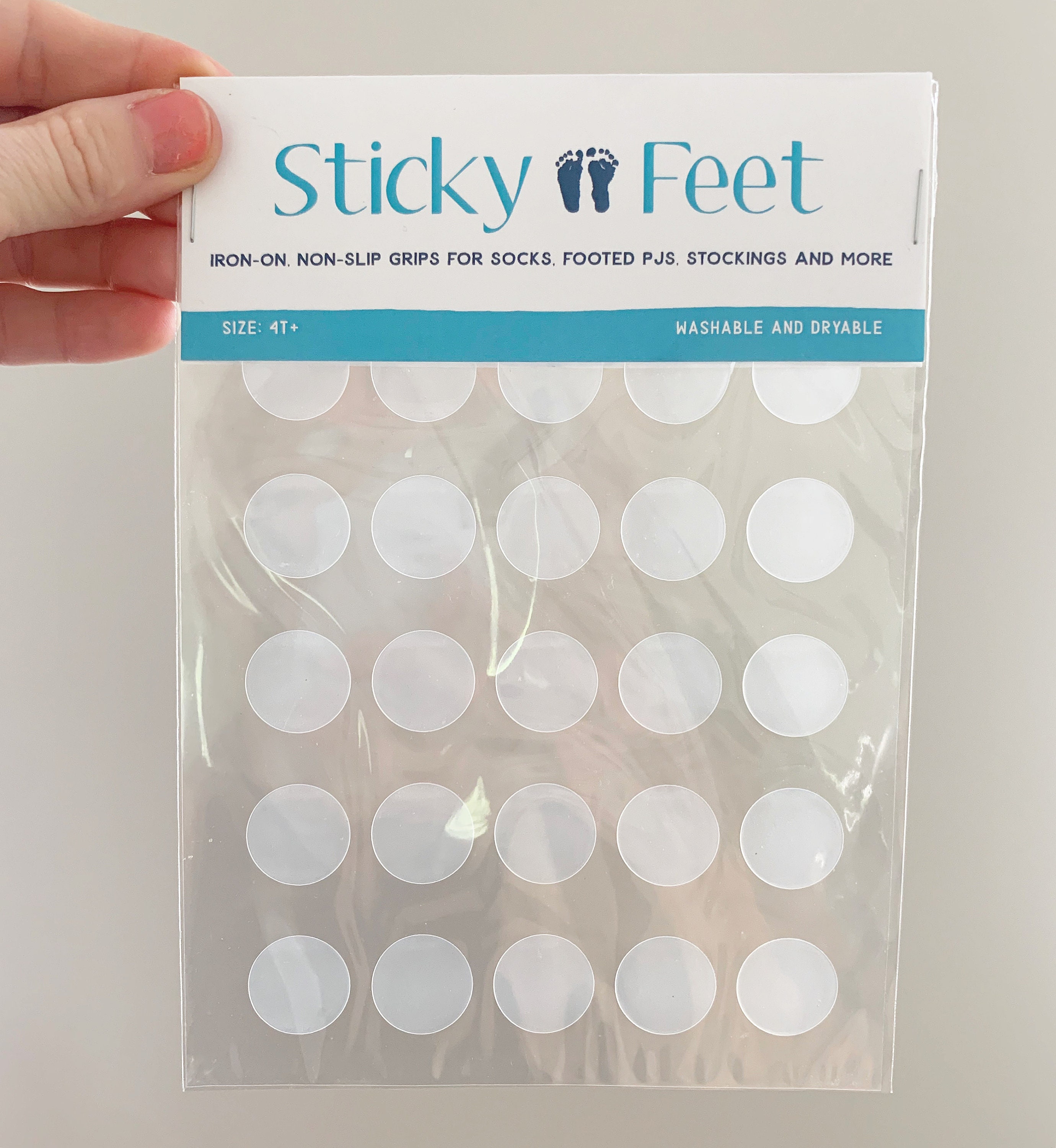 Stickyfeet Dot Grippers_ Iron on Grips for Socks Stocking Etsy UK