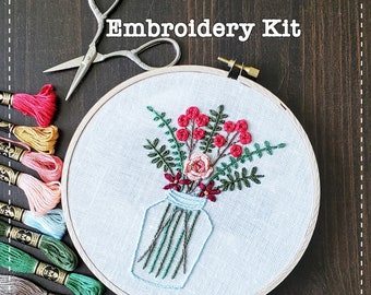 Embroidery Kit - Flower Jar