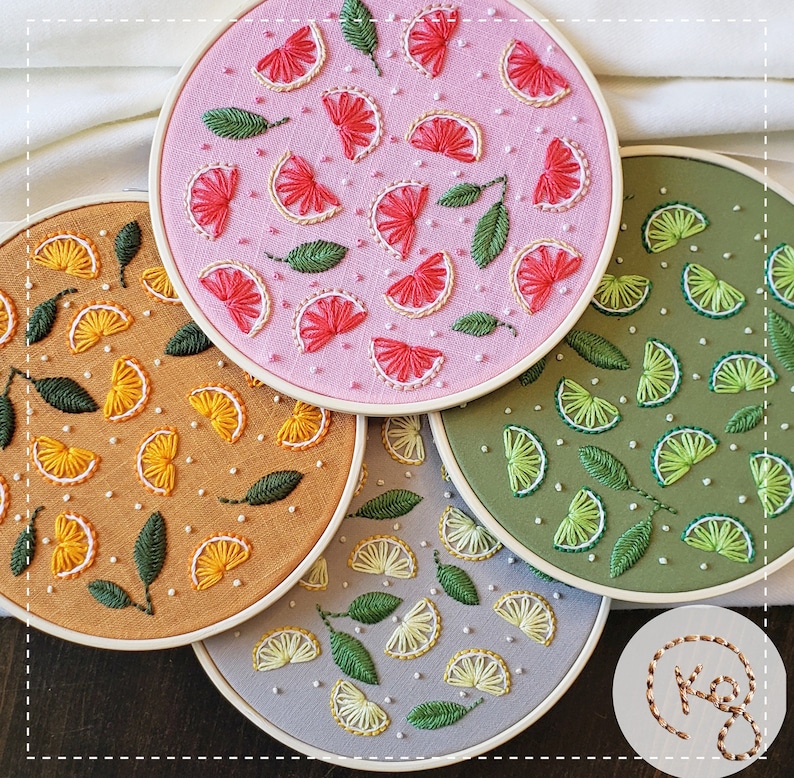 Citrus Slices Pattern - Digital PDF - Etsy