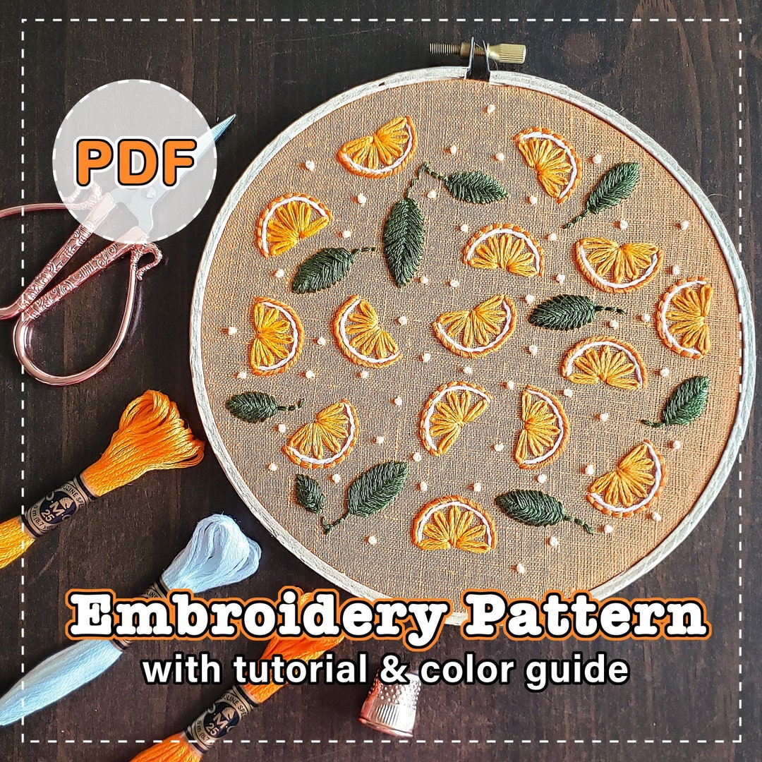 Citrus Slices Pattern - Digital PDF - Etsy