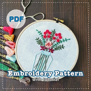 Flower Jar Pattern - Digital PDF