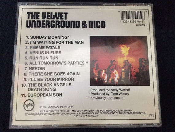 The Velvet Underground & Nico CD - Etsy