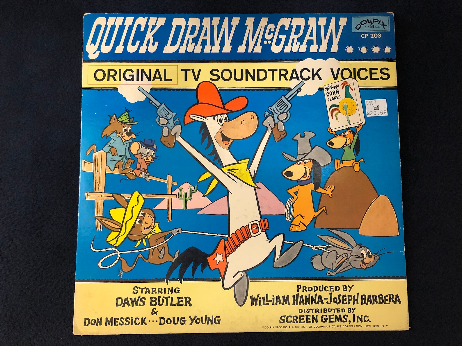 Quick Draw Mcgraw Original TV Soundtrack Voices Vinyl LP Etsy Canada