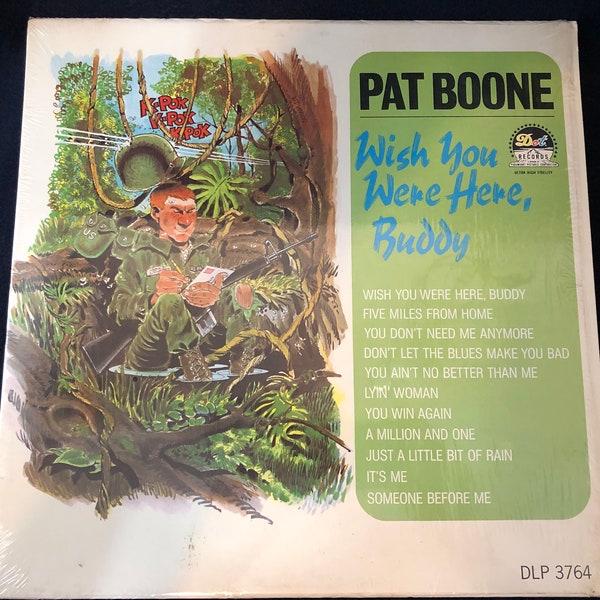 Pat Boone Wish You Were Here Buddy  Vinyl