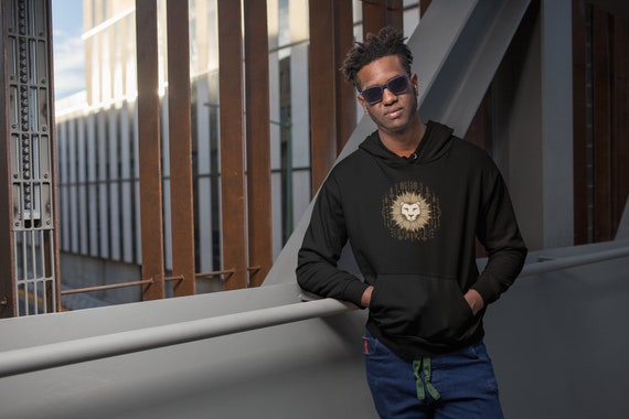 Lion King Of The Jungle Hoodie Leo The Lion Hoodie Geo Lion Etsy