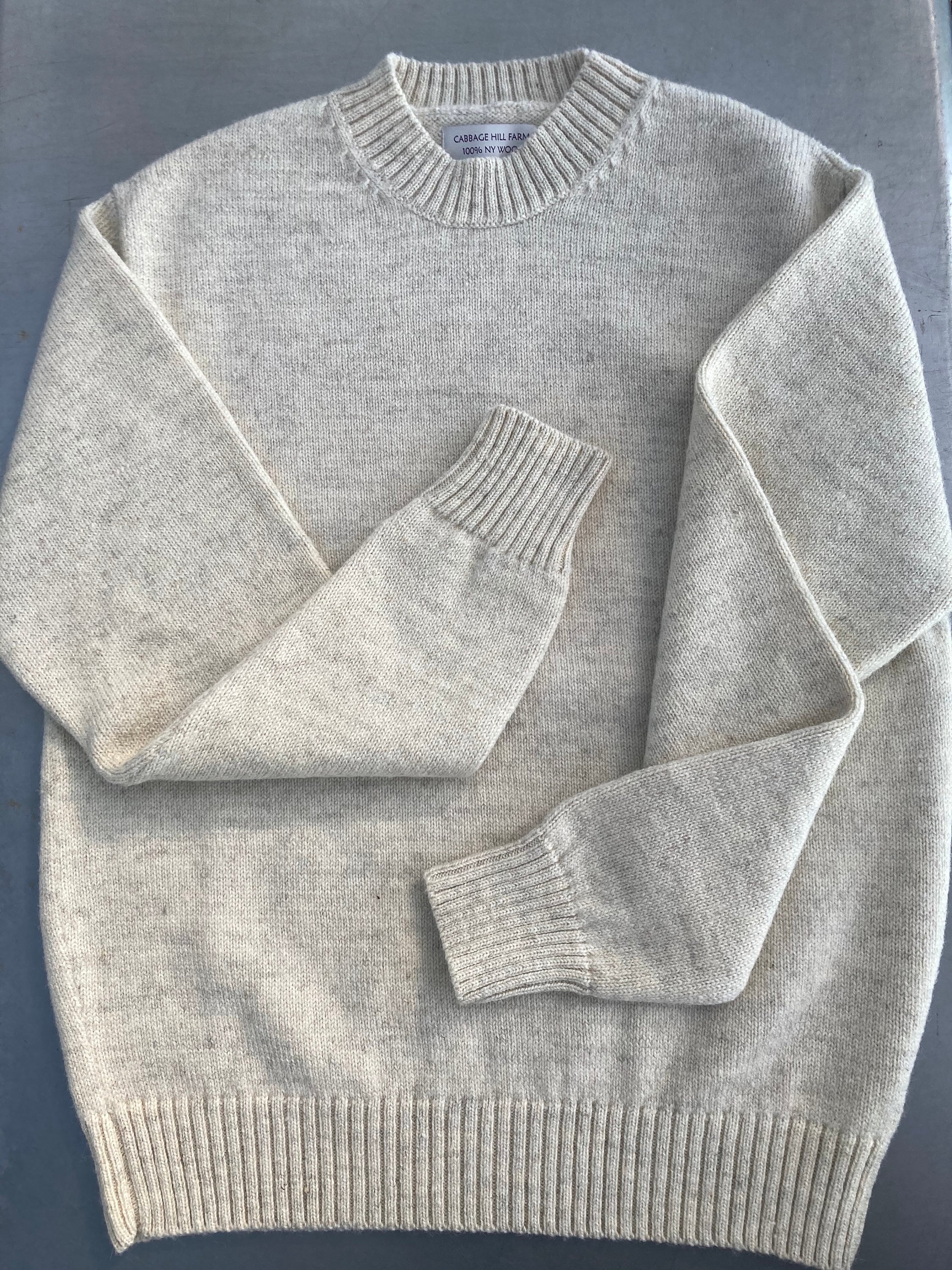 Shetland Wool Crewneck Sweater Etsy