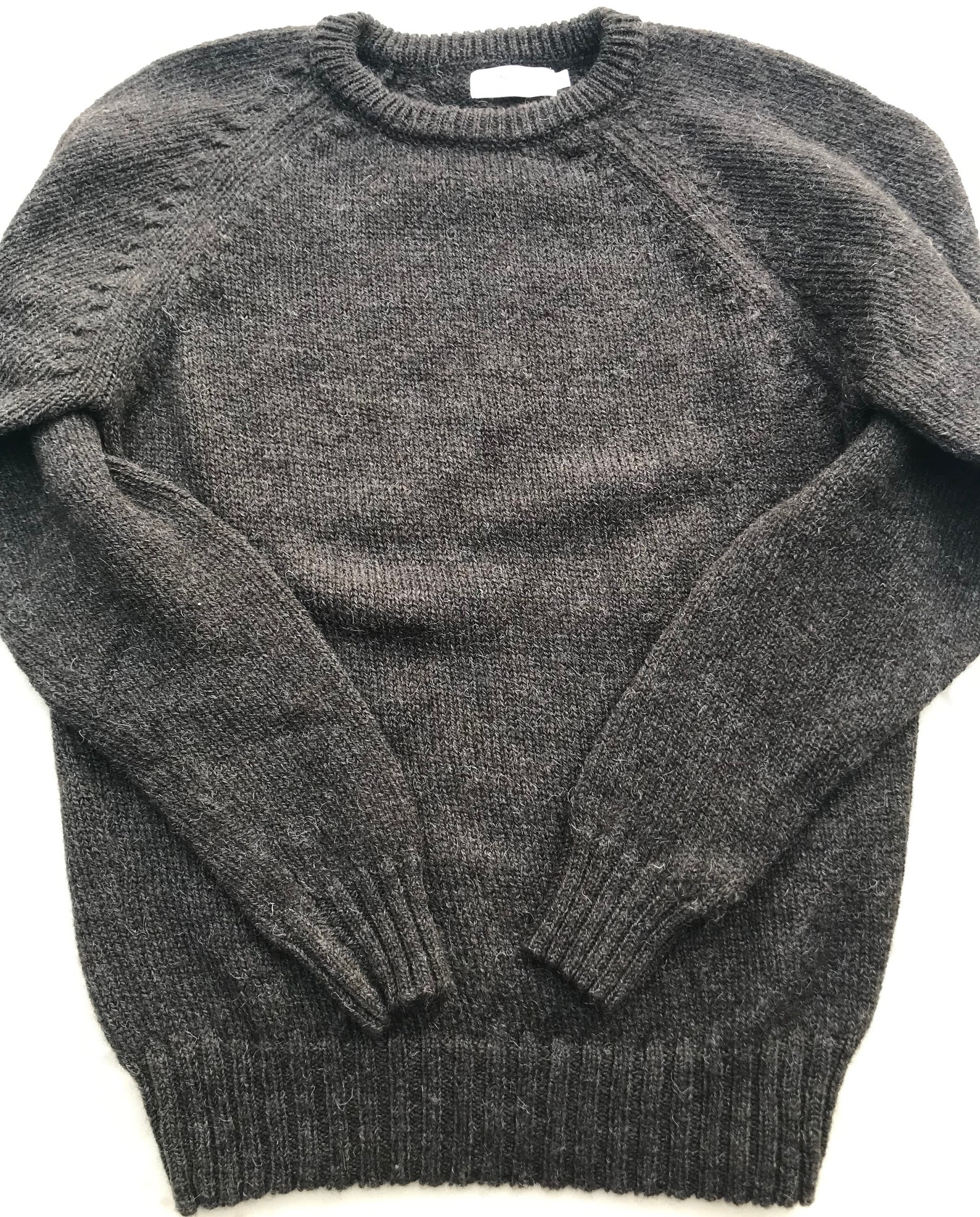 Shetland Wool Crewneck Sweater | Etsy