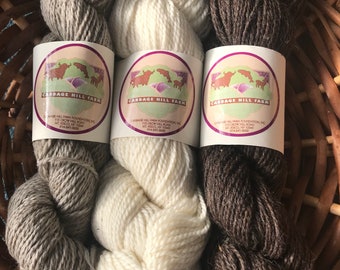 Shetland/Merino wool blend yarn