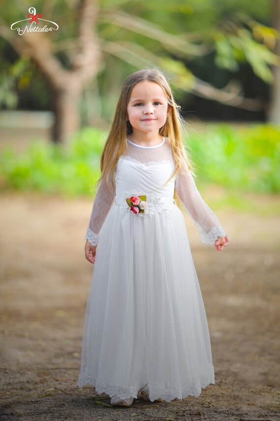 First Communion Flower Girl Dress Junior Bridesmaid Dress First