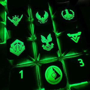 Halo UNSC-toetsenset, achtergrondverlichting (7)