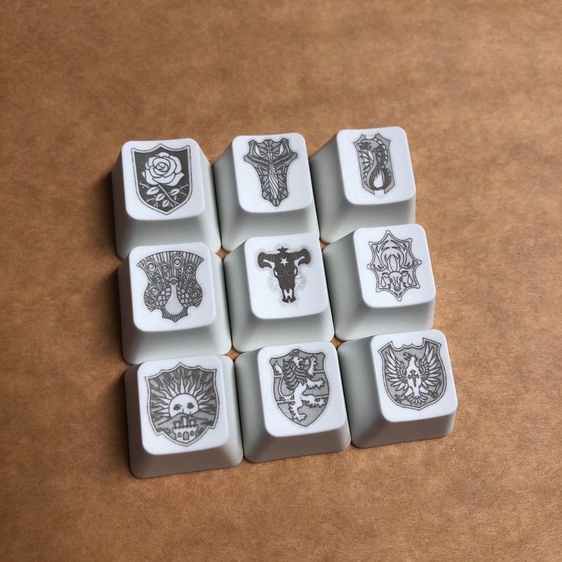 Black Clover Keycap Set Cherry MX Laser Etched Etsy