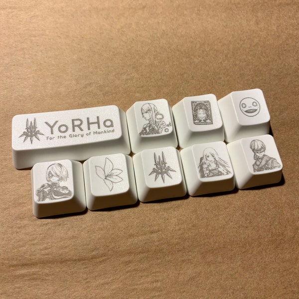 Nier Keycap Set, Gestalt, Automata, Replicant