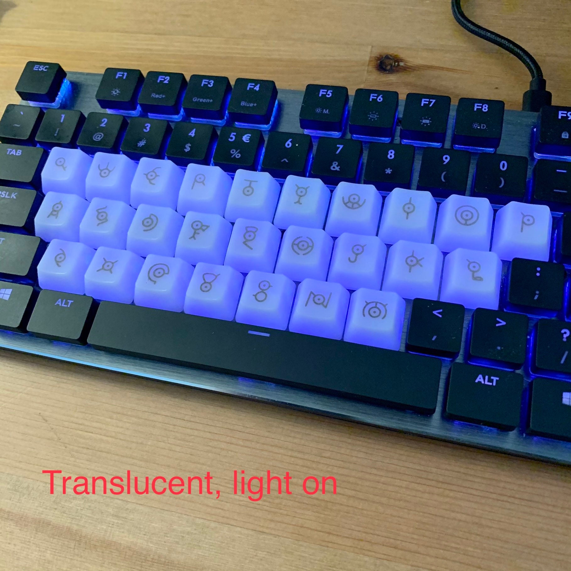 Unown Keycap, Cherry MX Laser Etched