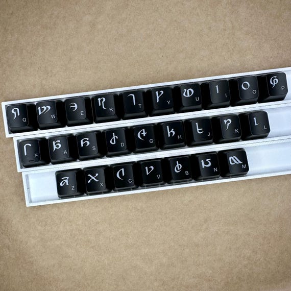 キーボード FINAL FANTASY XIV Eorzean Keycap Set FFXIV Keycap Set, Eorzean Alphabet - Etsy