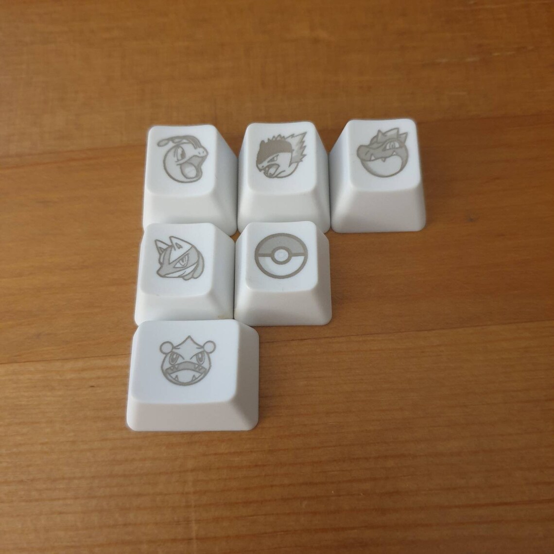 Custom Pokémon Keycap Set Gen1Gen6 Cherry MX Laser Etched Etsy
