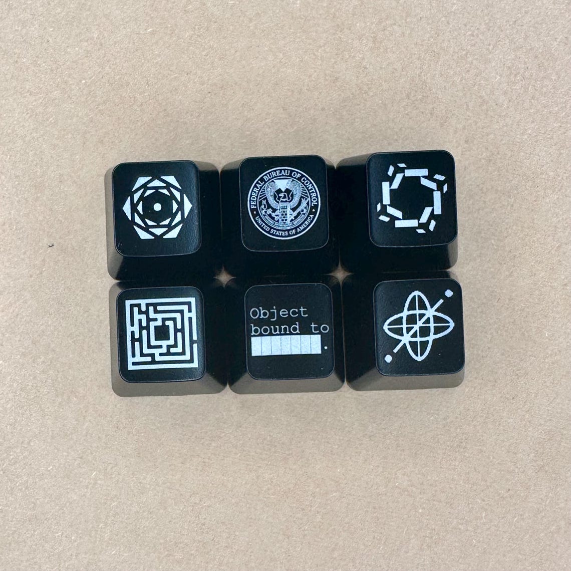 Federal Bureau of Control Keycap Set, Backlit, Set of 6 - Etsy
