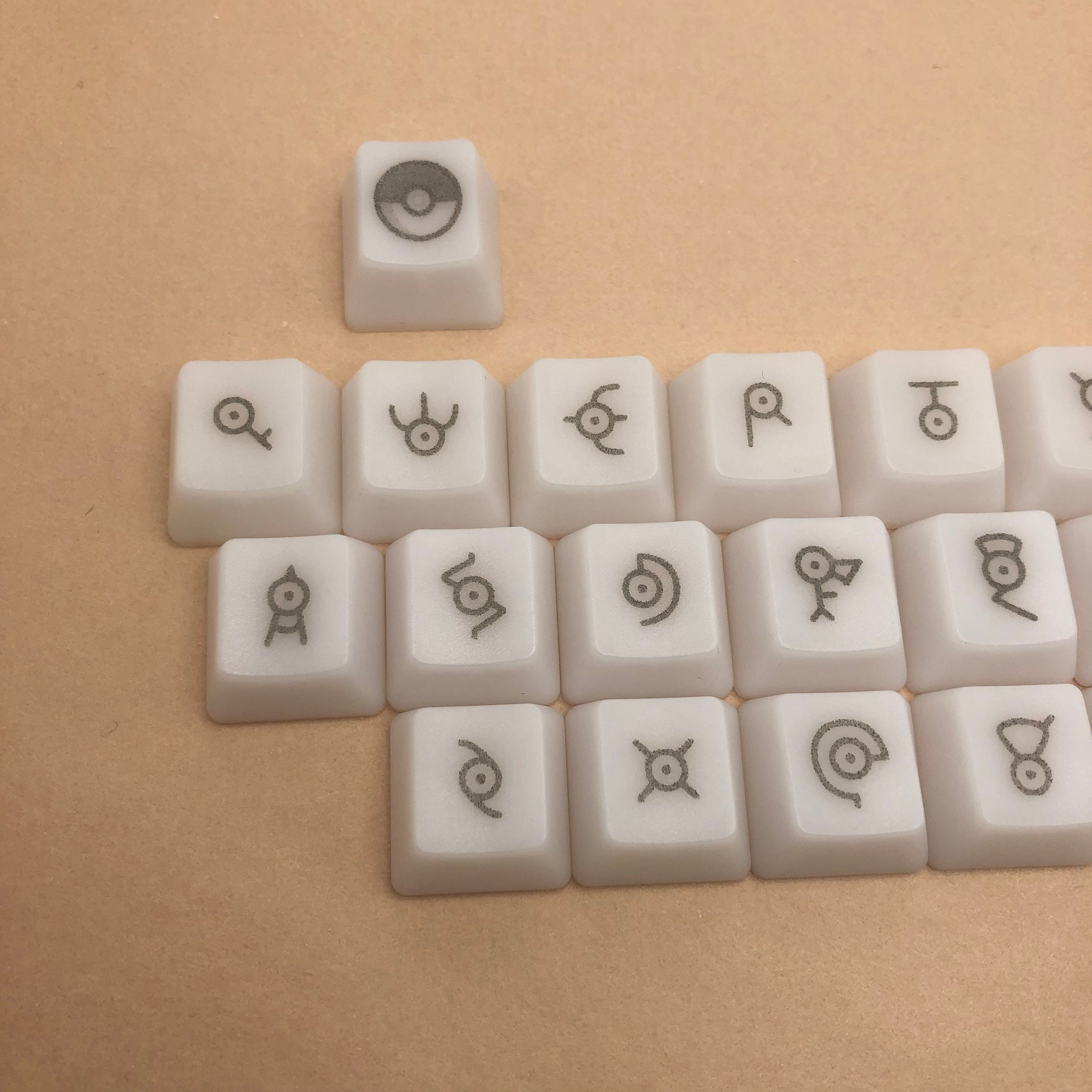 Unown Keycap, Cherry MX Laser Etched