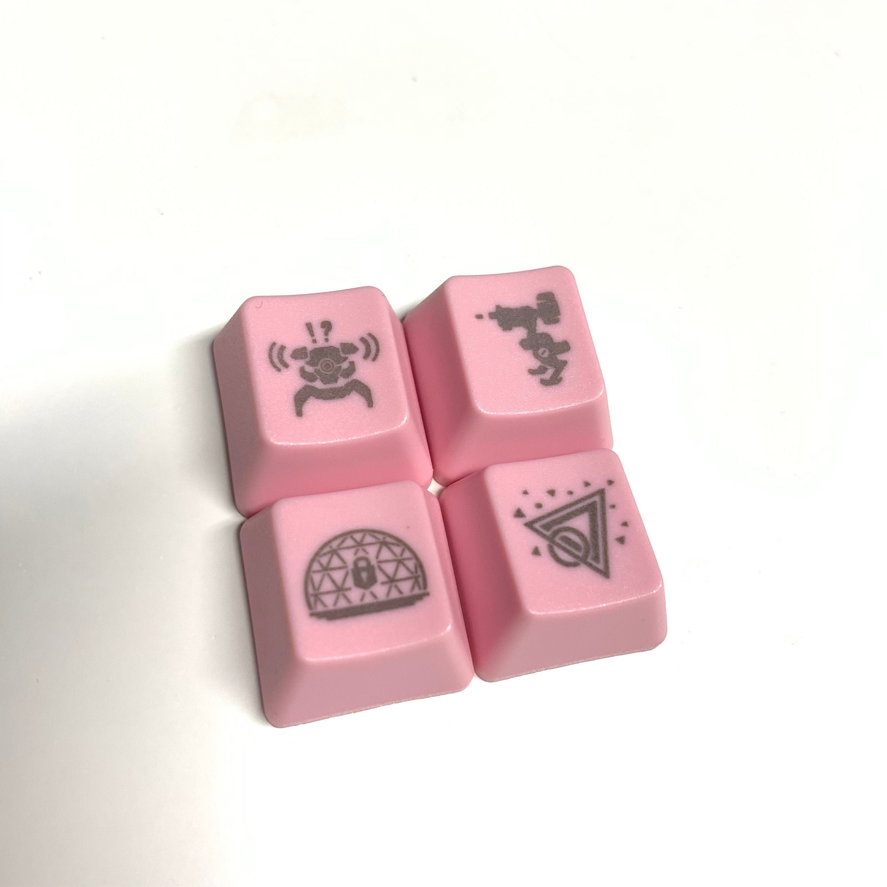 Valorant Inspired Colored Ability Keycap Set, Cherry MX Laser Etched