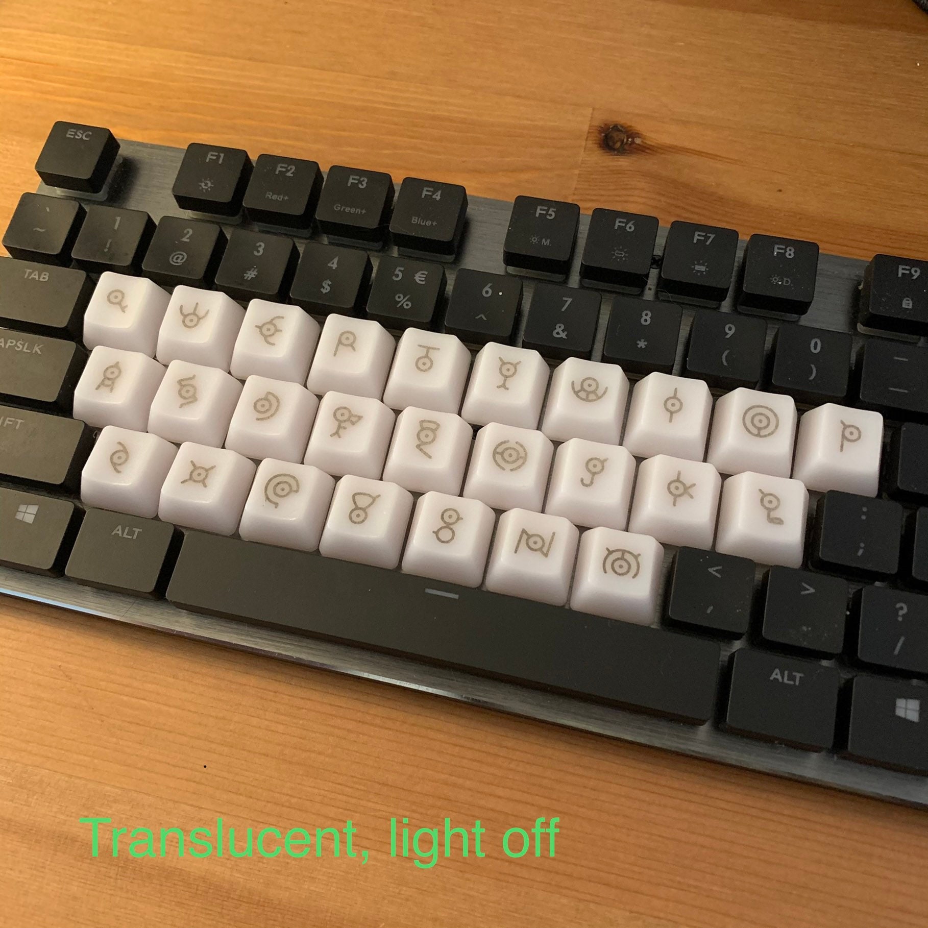 Unown Keycap, Cherry MX Laser Etched