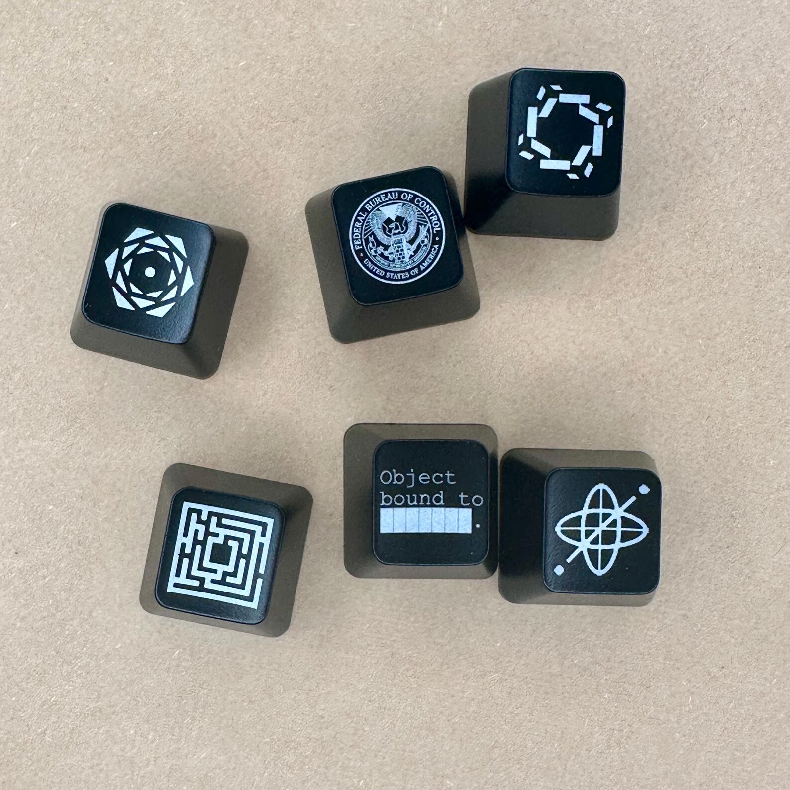 Federal Bureau of Control Keycap Set, Backlit, Set of 6 - Etsy