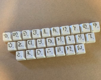 Teyvat Alphabet Keycap Set