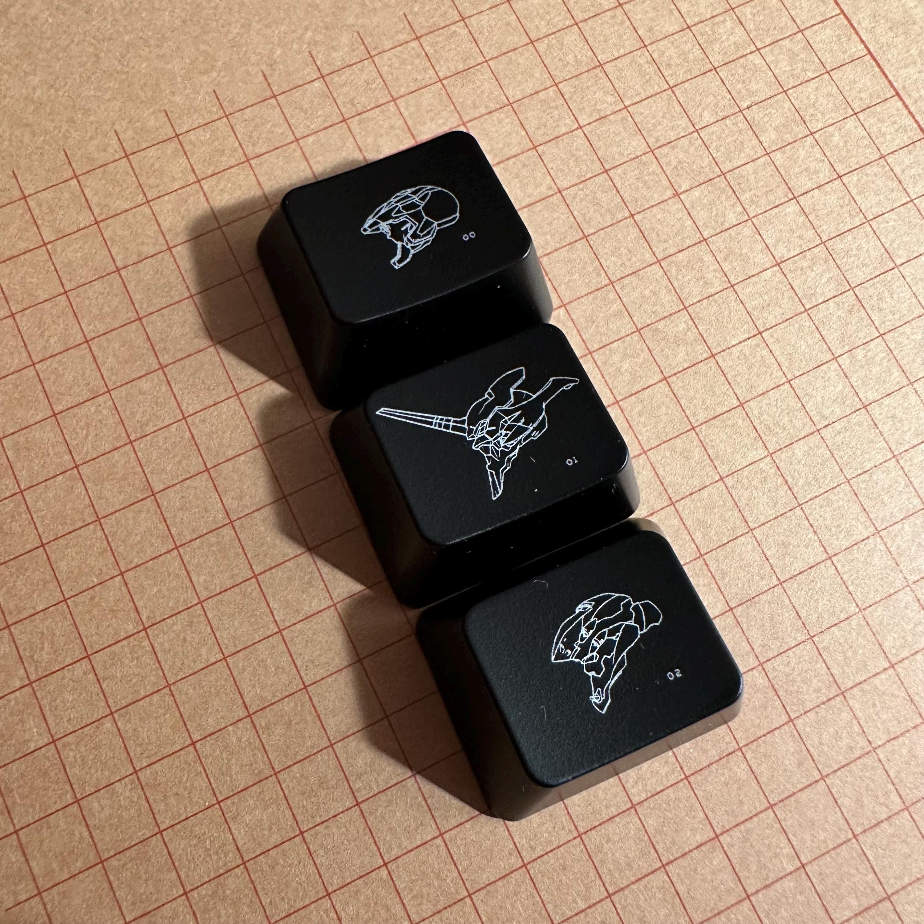 Evangelion Keycap Set, Backlit (3) - Etsy