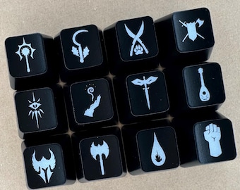 DnD Class Symbol Keycap Set