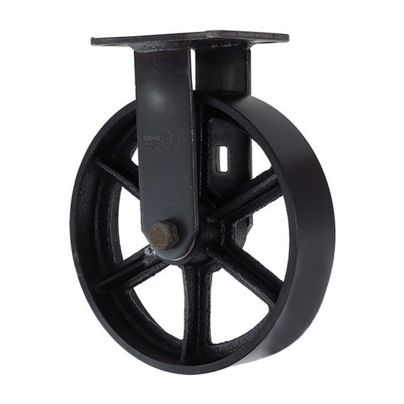 Industrial 8"/200mm Cast Iron Caster Wheels pour mobilier industriel Lot de 4.