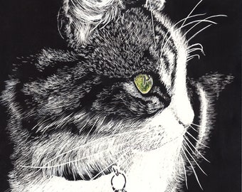 Scratchboard Art Etsy