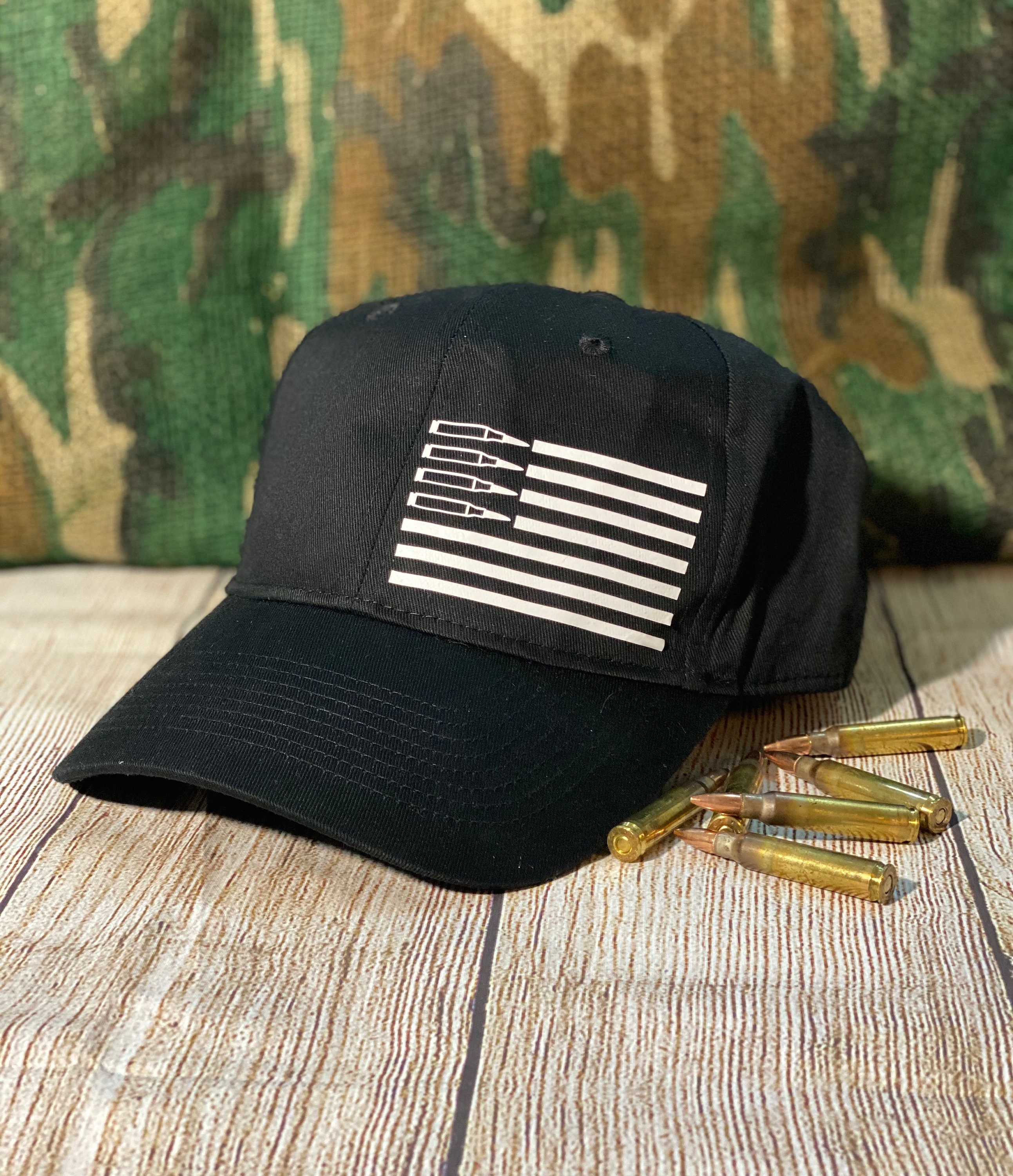 Flag Hat Ammo Flag Hat Ammo Hat Ammo Baseball Hat Gun Hat Etsy