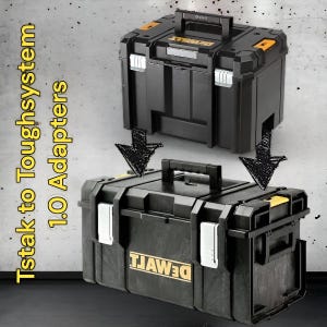 Adattatori DeWalt TOUGH SYSTEM 1.0 a TSTAK – Accessori per kit di utensili Tough2T Toughsystem 1.0