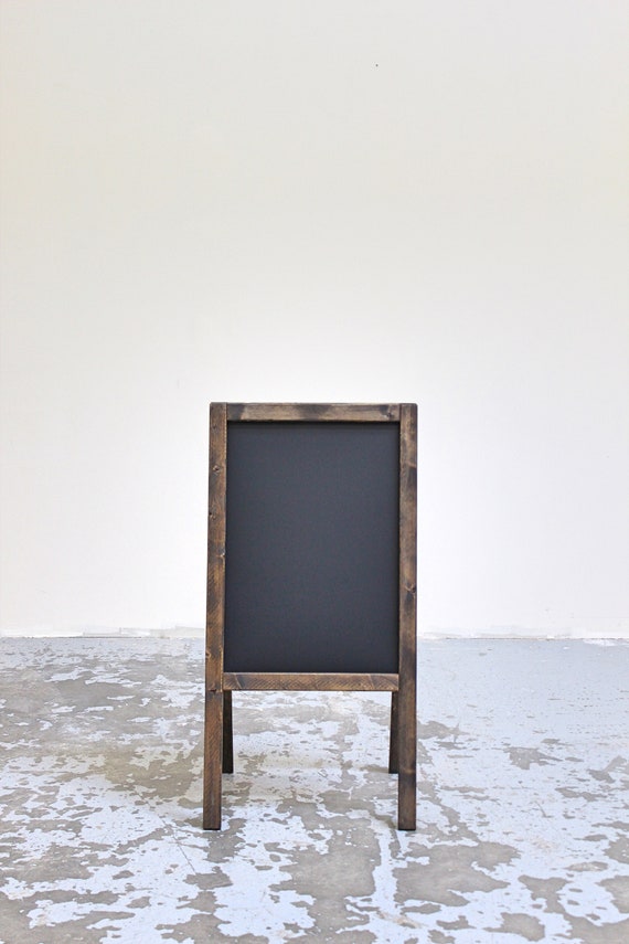 Sidewalk A Frame Chalkboard Wooden Business Double Sided Etsy