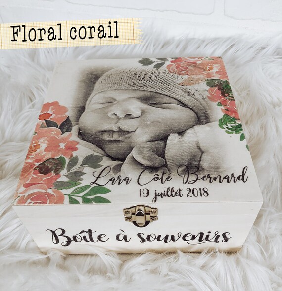 Boite Souvenirs Bebe Coffret Naissance Personnalise Etsy